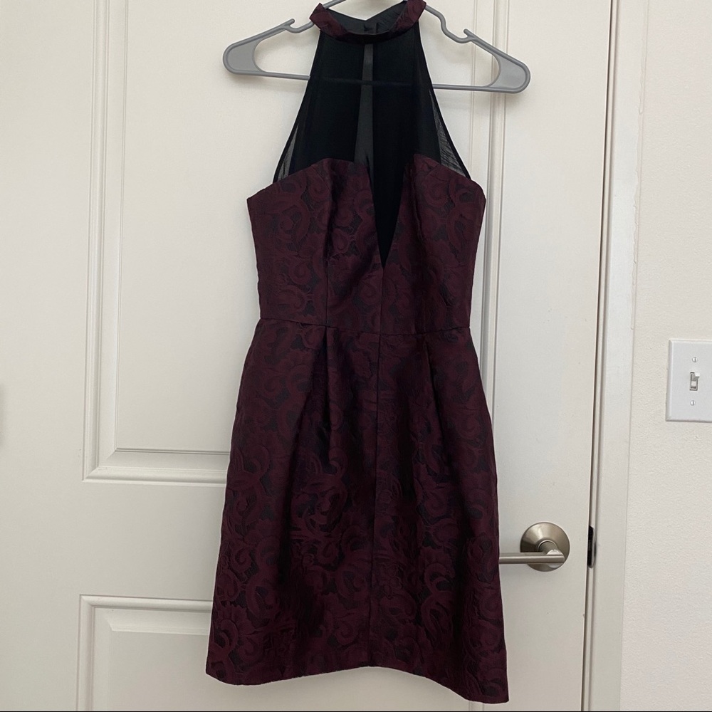 ASOS floral lace dress in purple